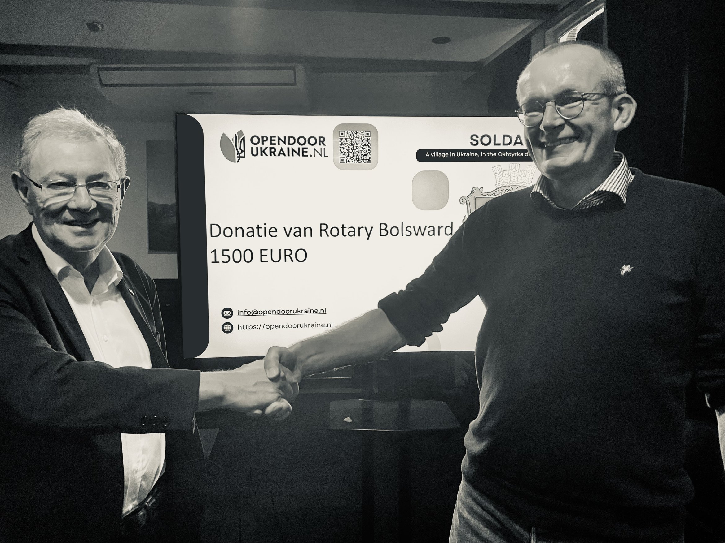 Rotary Bolsward doneert €1500 aan Opendoor Ukraine