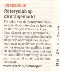 2014 - Geraniumactie Algemeen Dagblad