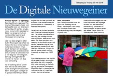 2018 - Sport- en Speldag Digitale Nieuwegeiner 25 mei