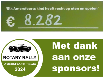 Geslaagde eerste editie van de Rotary Rally Amersfoort-Regio brengt ruim € 8.200 op voor het goede doel